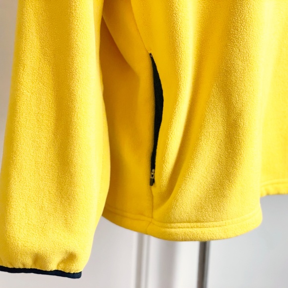 SOLD Polo Sport Ralph Lauren 1/4 zip Fleece Men Pullover Shirt Yellow XL EUC - Picture 4 of 7